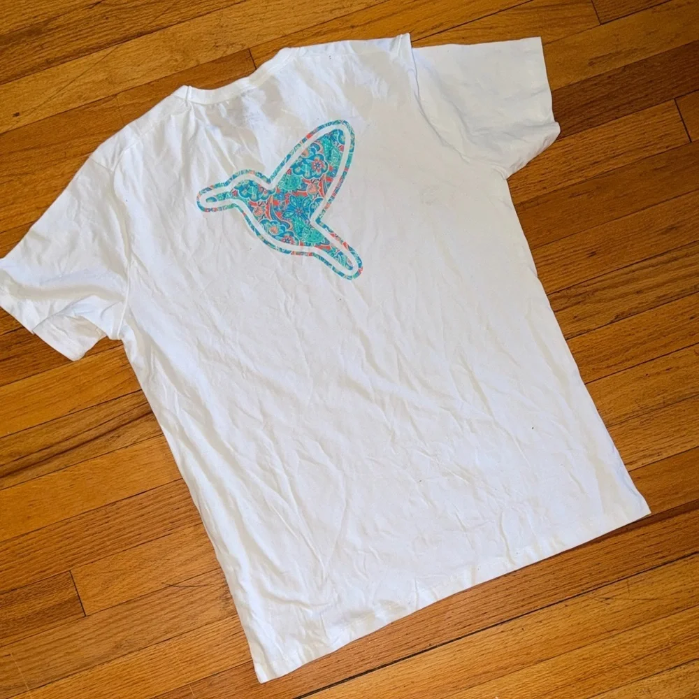 Birddogs White Tee with Red Logo